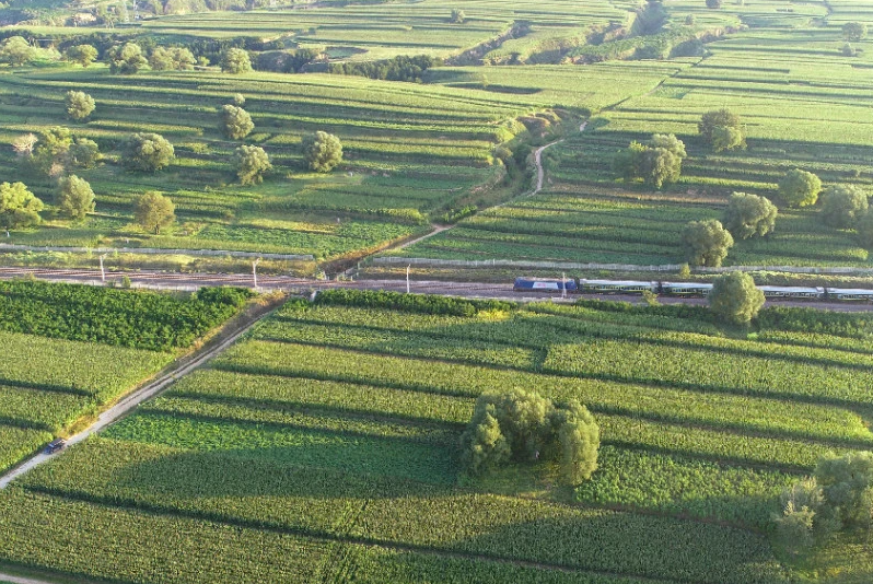 铁路沿线燃烧玉米秸秆作物视频监控